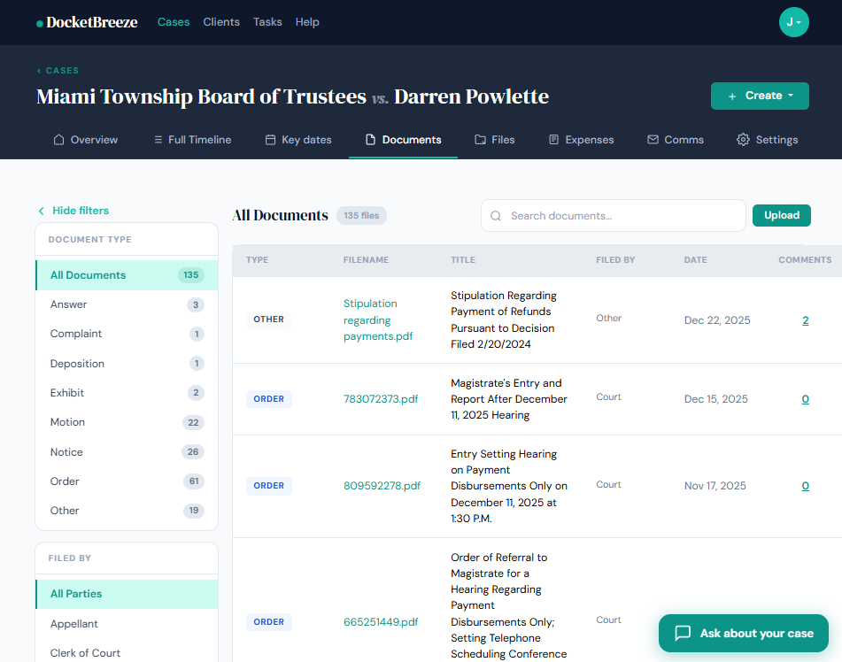 Documents screenshot